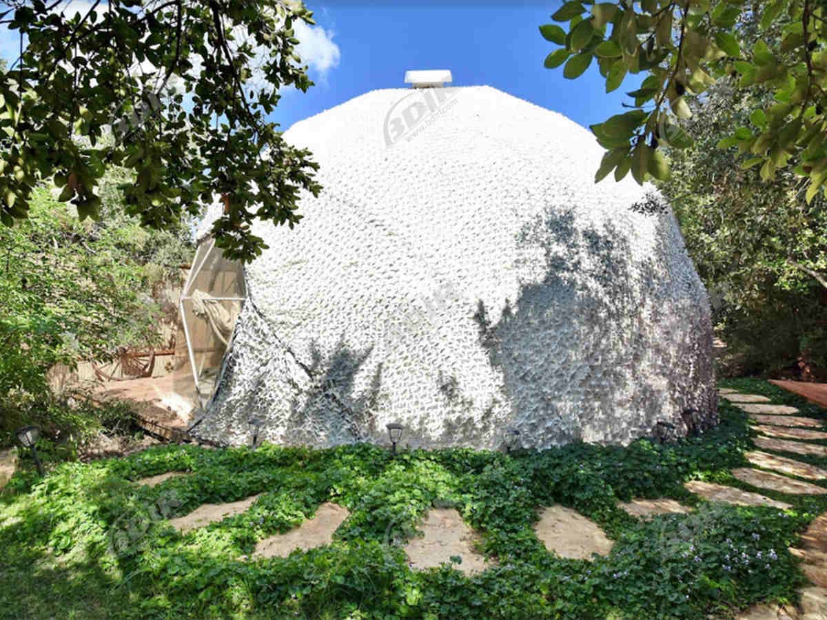 خيمة يوغا على شكل قبة بطول 7 أمتار مع حصير حصير ياباني ومناسبة لليوغا والتأمل - إسرائيل